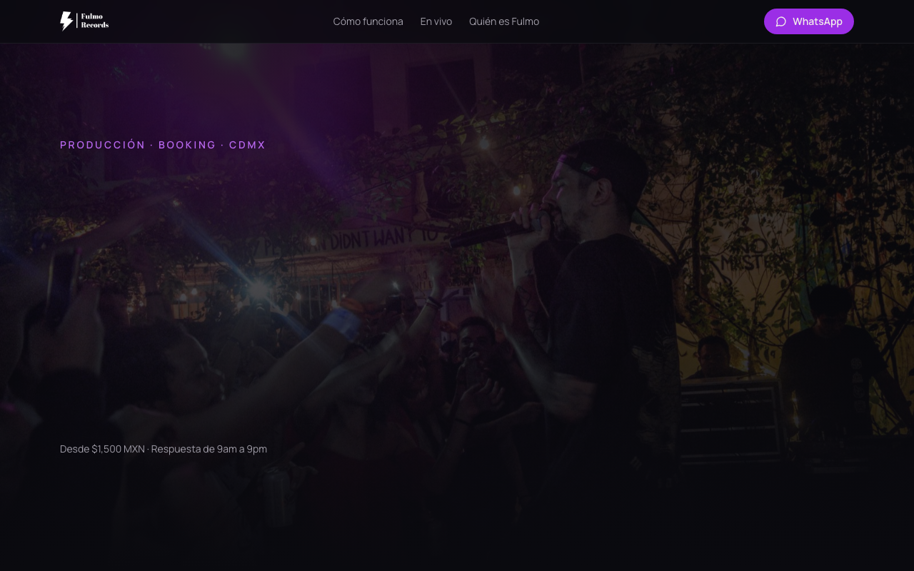 Sitio web de Fulmo Records